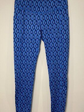 J.McLaughlin Leggings Pants Navy Blue Print Size Medium M
